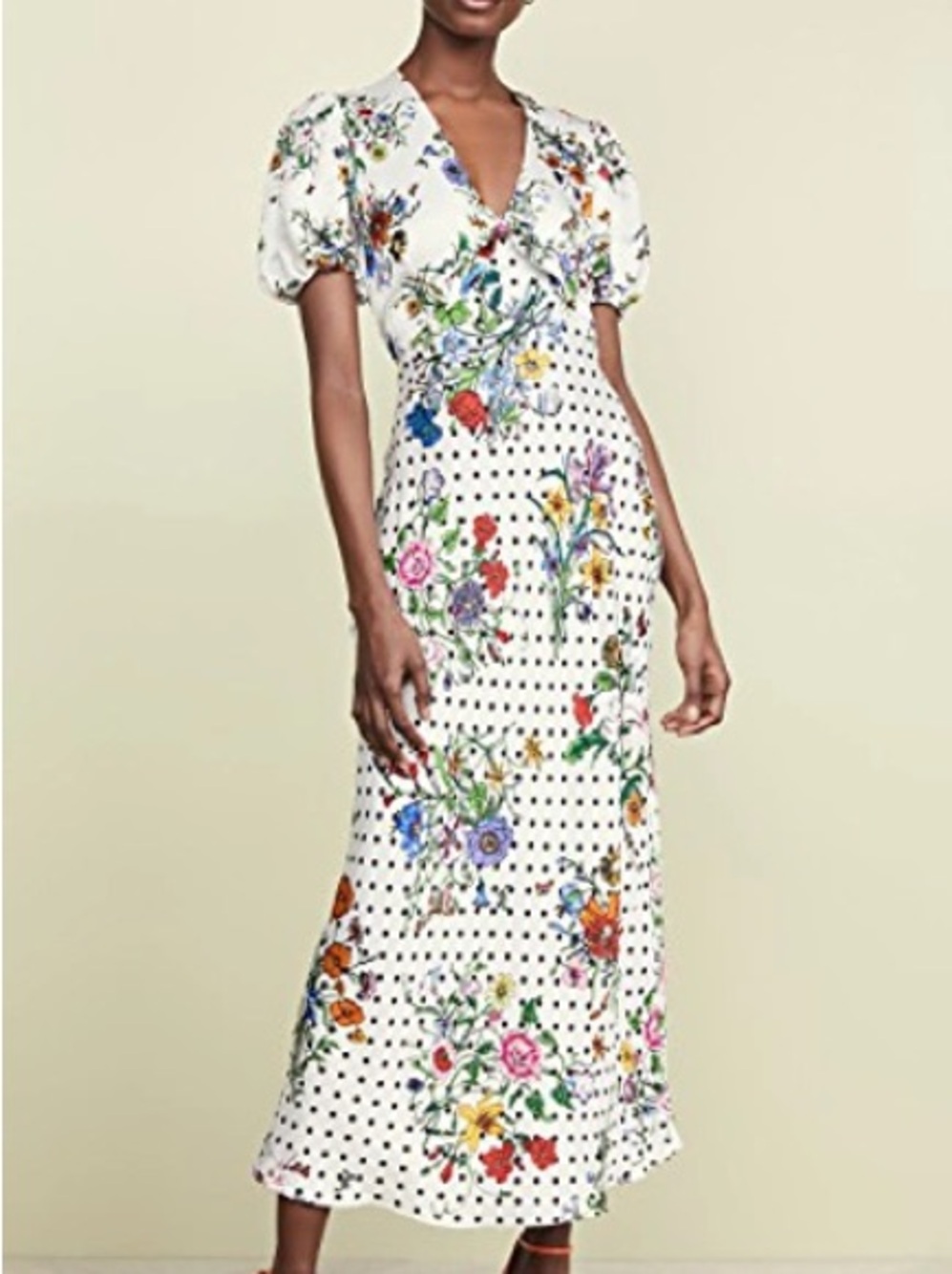 RIXO London - Star Dress In English Floral Spot Large